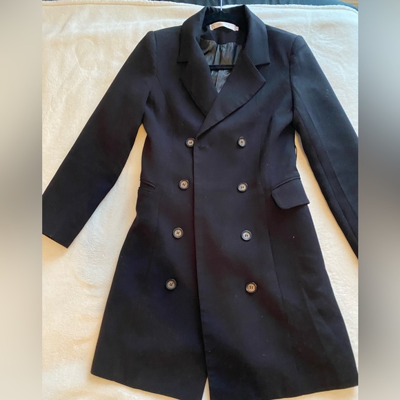 Black women’s  coat, light, size - S, - Picture 2 of 4